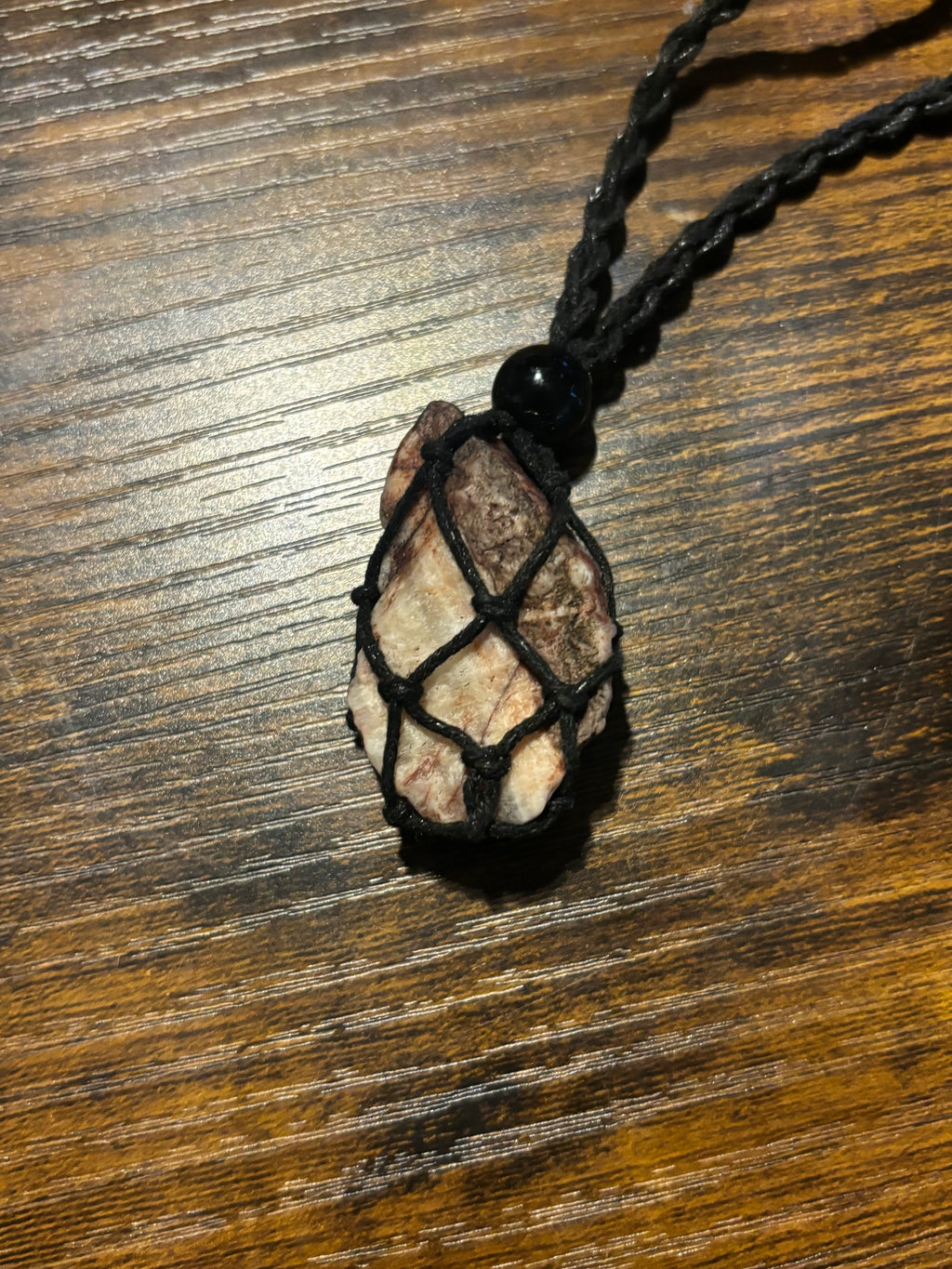 Woven Rope Necklace Black- Cave Coral