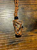 Woven Rope Necklace Copper- Chert Matrix