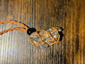 Woven Rope Necklace Copper- Chert matrix