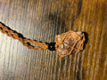 Woven Rope Necklace Copper-Marble Jasper