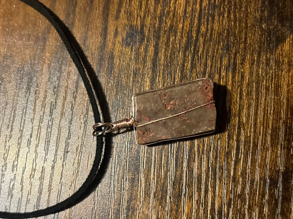 Wired Necklace- Chert Matrix
