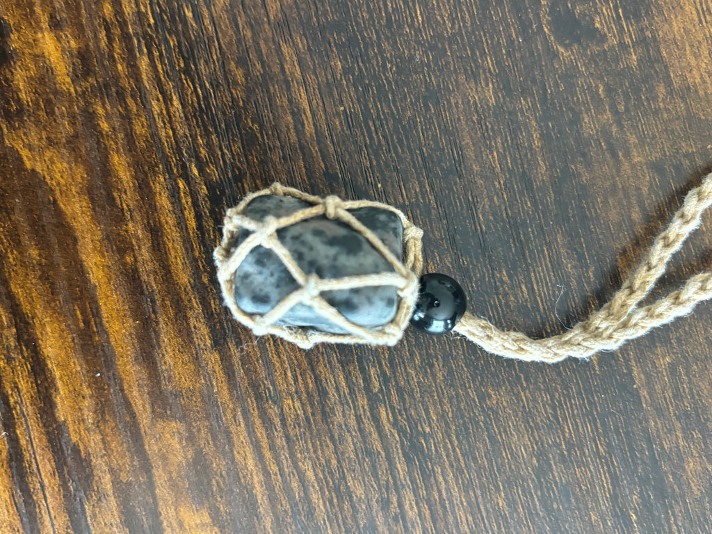Woven Rope Neckace Tan-Dalmatian