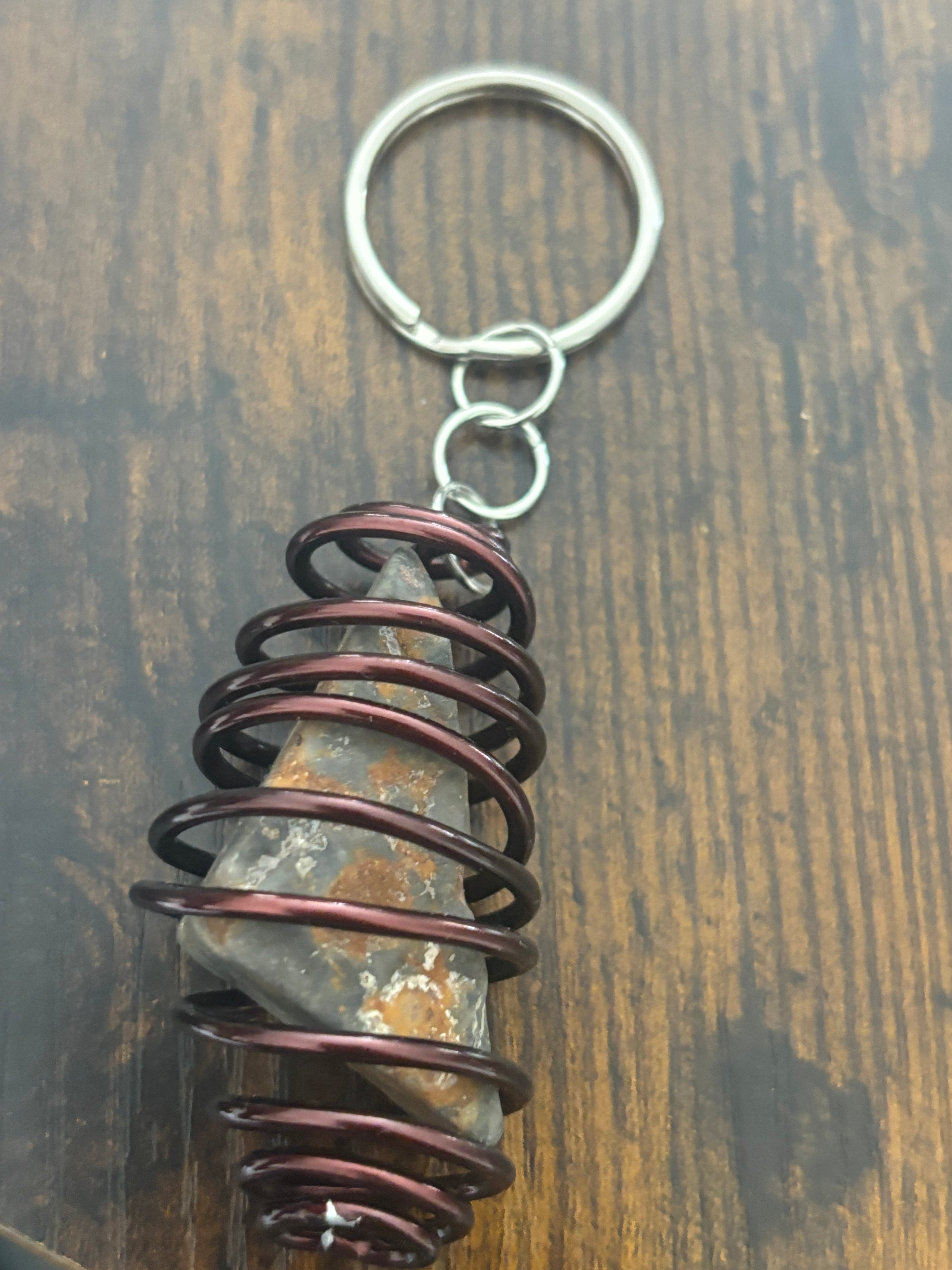 Wire Keychain/Purse Charm-Chert Matrix