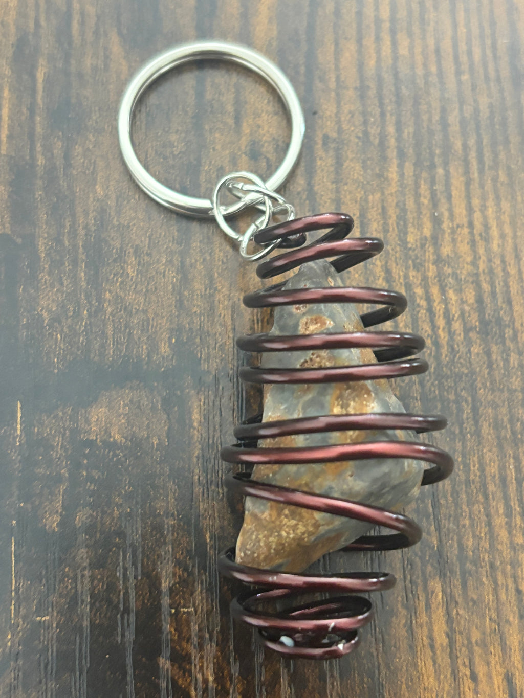 Wire Keychain/Purse Charm-Chert Matrix