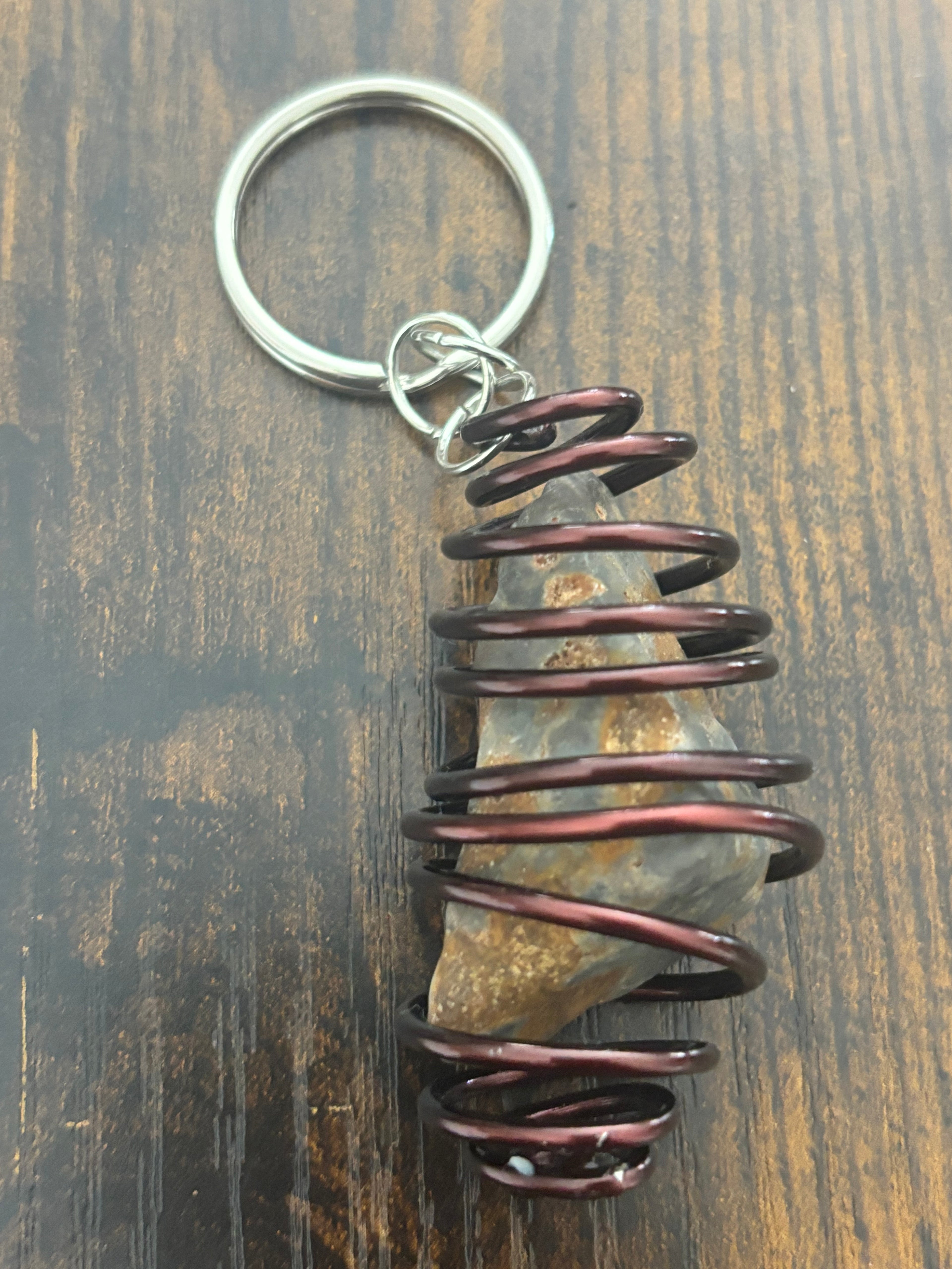 Wire Keychain/Purse Charm-Chert Matrix