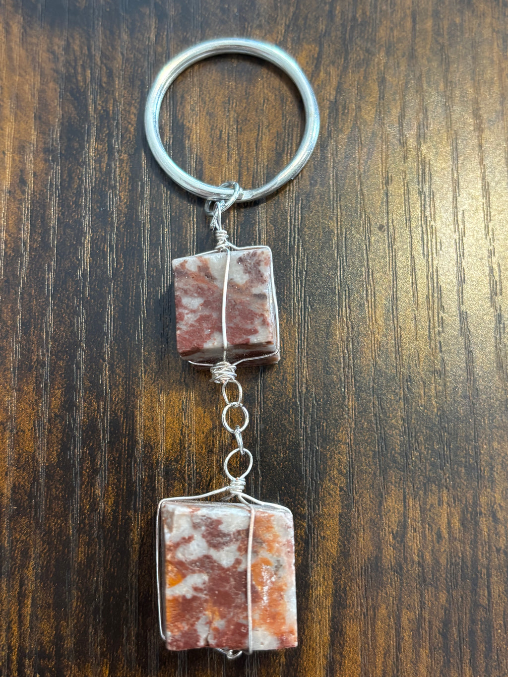 Marbled Jasper Quartzite-Keychain