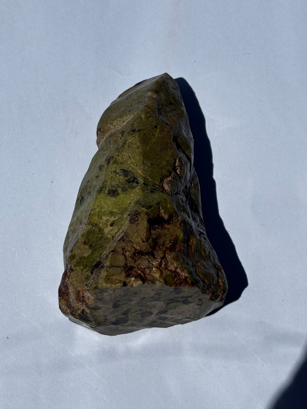Limestone Matrix Serpentine Pyramid