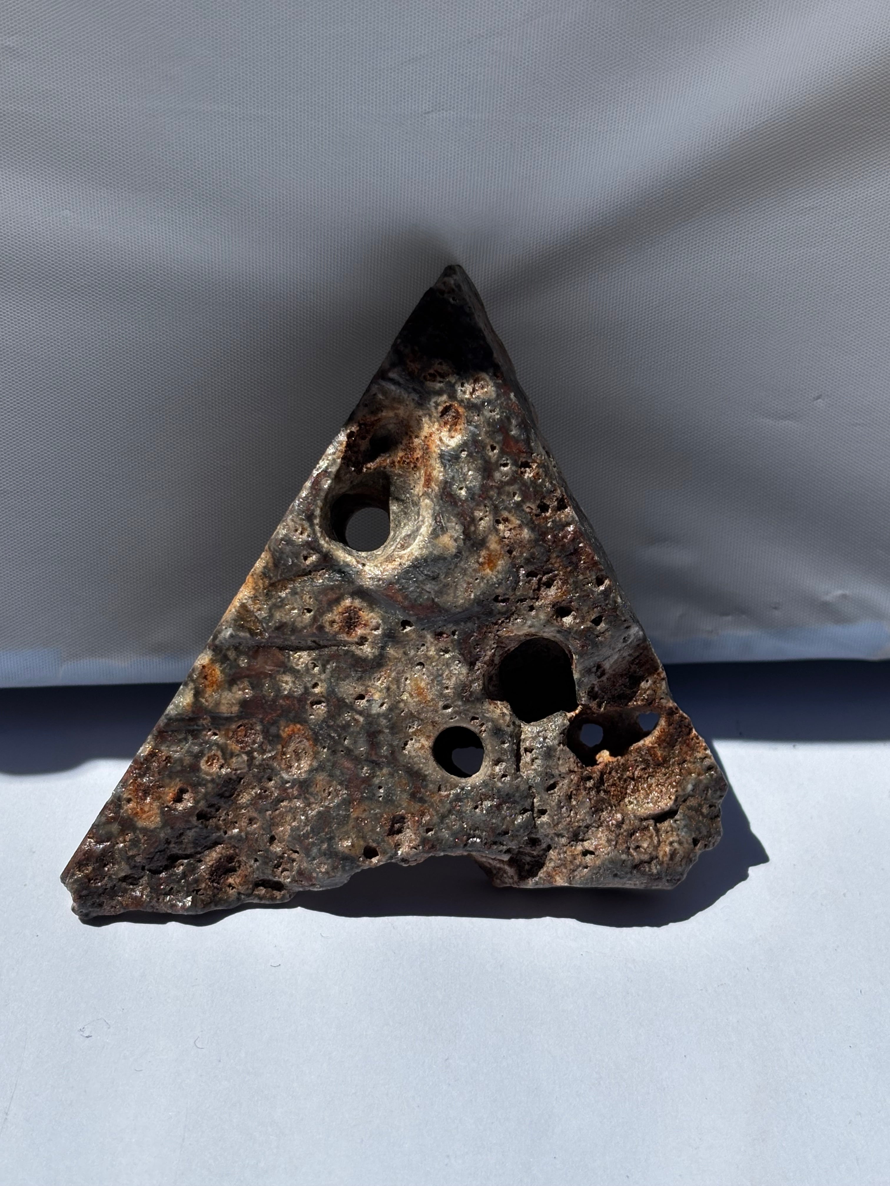 Iron Rich Chert Matrixed Magenese-Triangle