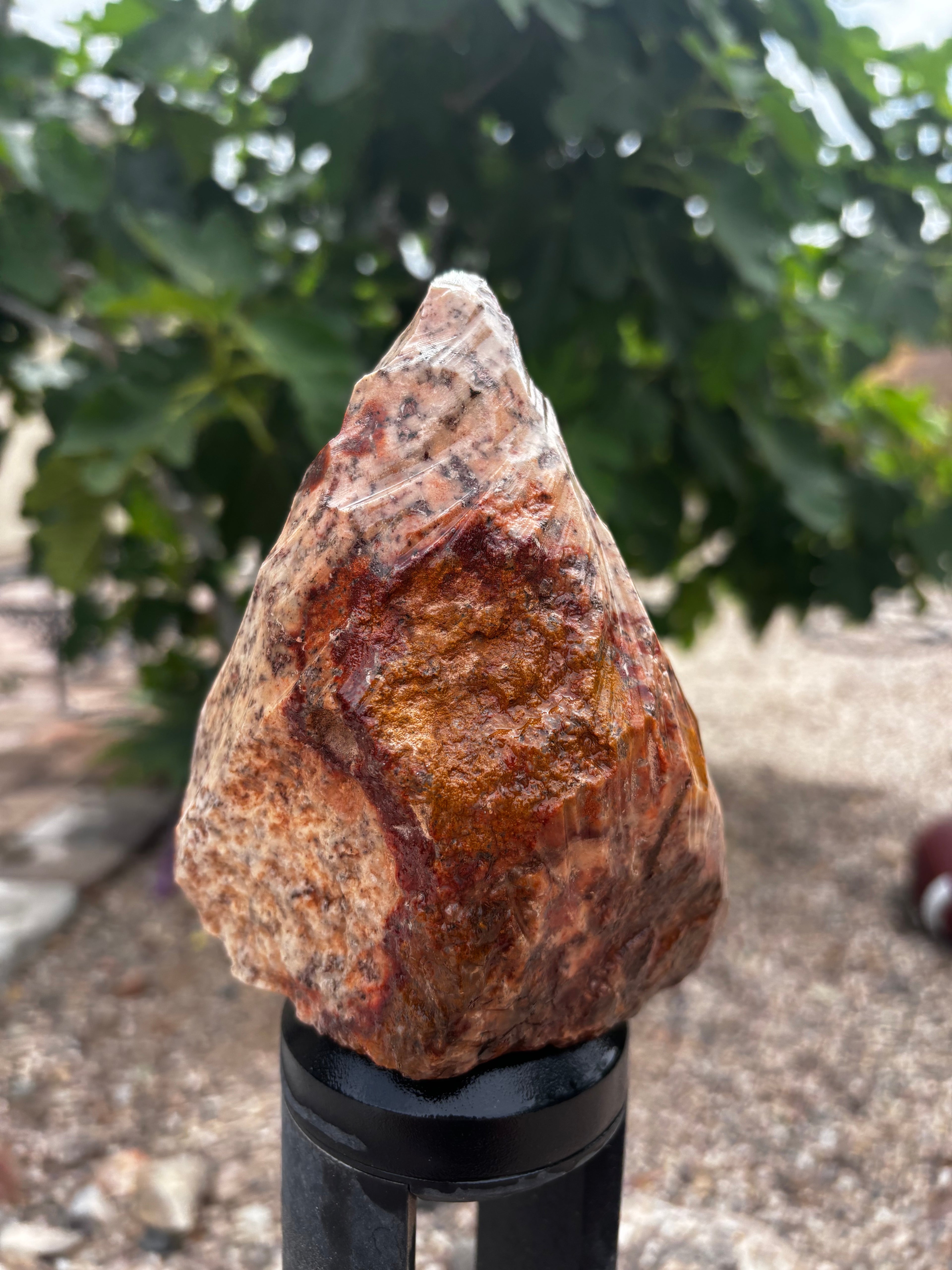 Red and Yellow Jasper Quartzite-Pyramid