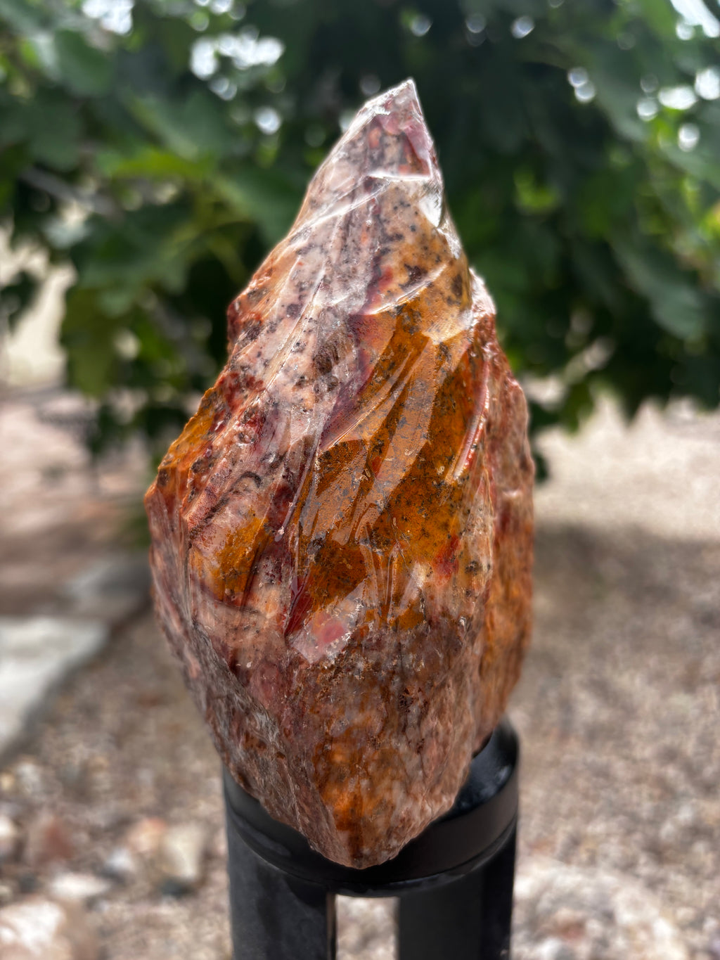 Red and Yellow Jasper Quartzite-Pyramid