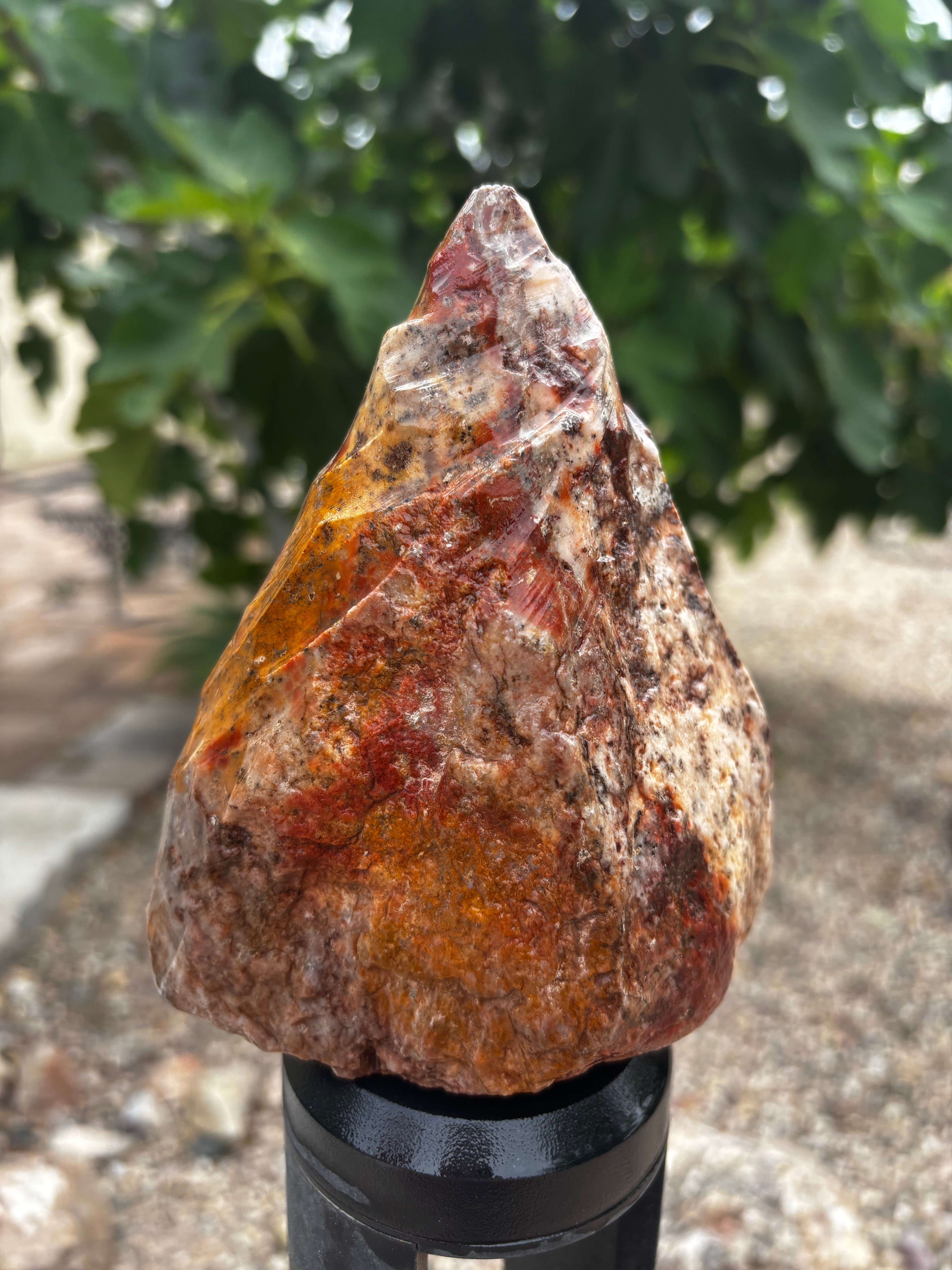 Red and Yellow Jasper Quartzite-Pyramid